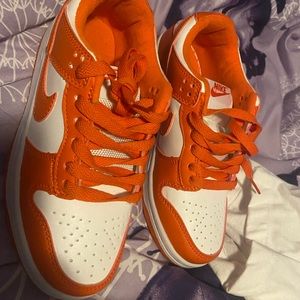 Orange Nike dunks